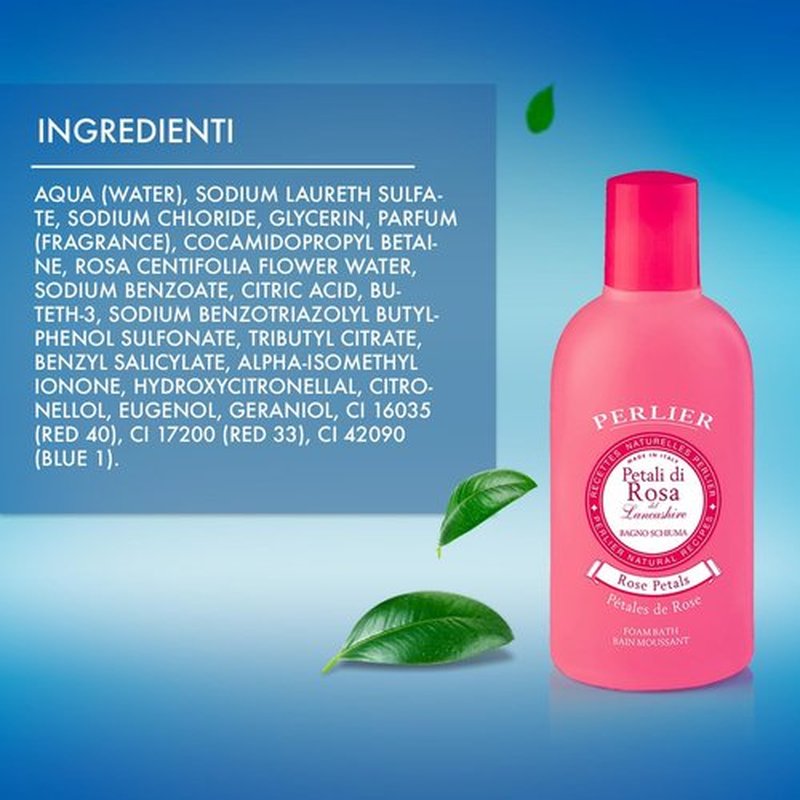 Perlier Petali Di Rosa Body Wash - Luxurious Rose Scent | 500 ml (16.9 fl. oz.) - Made in Italy