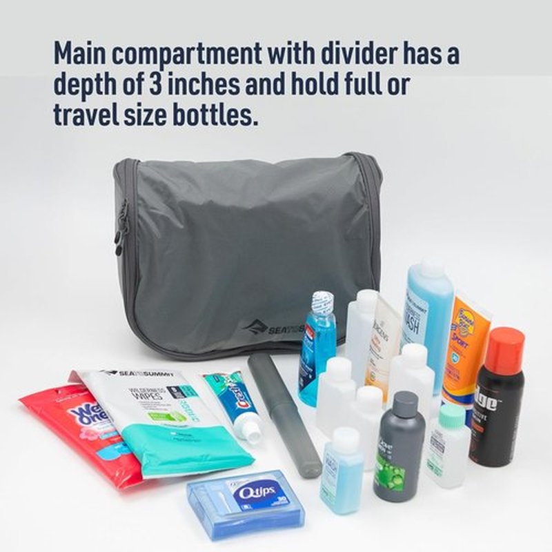 Sea to Summit Large Hanging Toiletry Bag - Travel Organizer for Men & Women | Spicy Orange