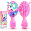 Sparkle Unicorn Toddler Hair Brush for Toddler Girls & Kids Ages 2-4+, Pink Mini Unicorn Hairbrush, Gentle Detangling brush, Wet & Dry Hair, Soft Ball-Tip Bristles for Sensitive Scalp, Travel-Friendly
