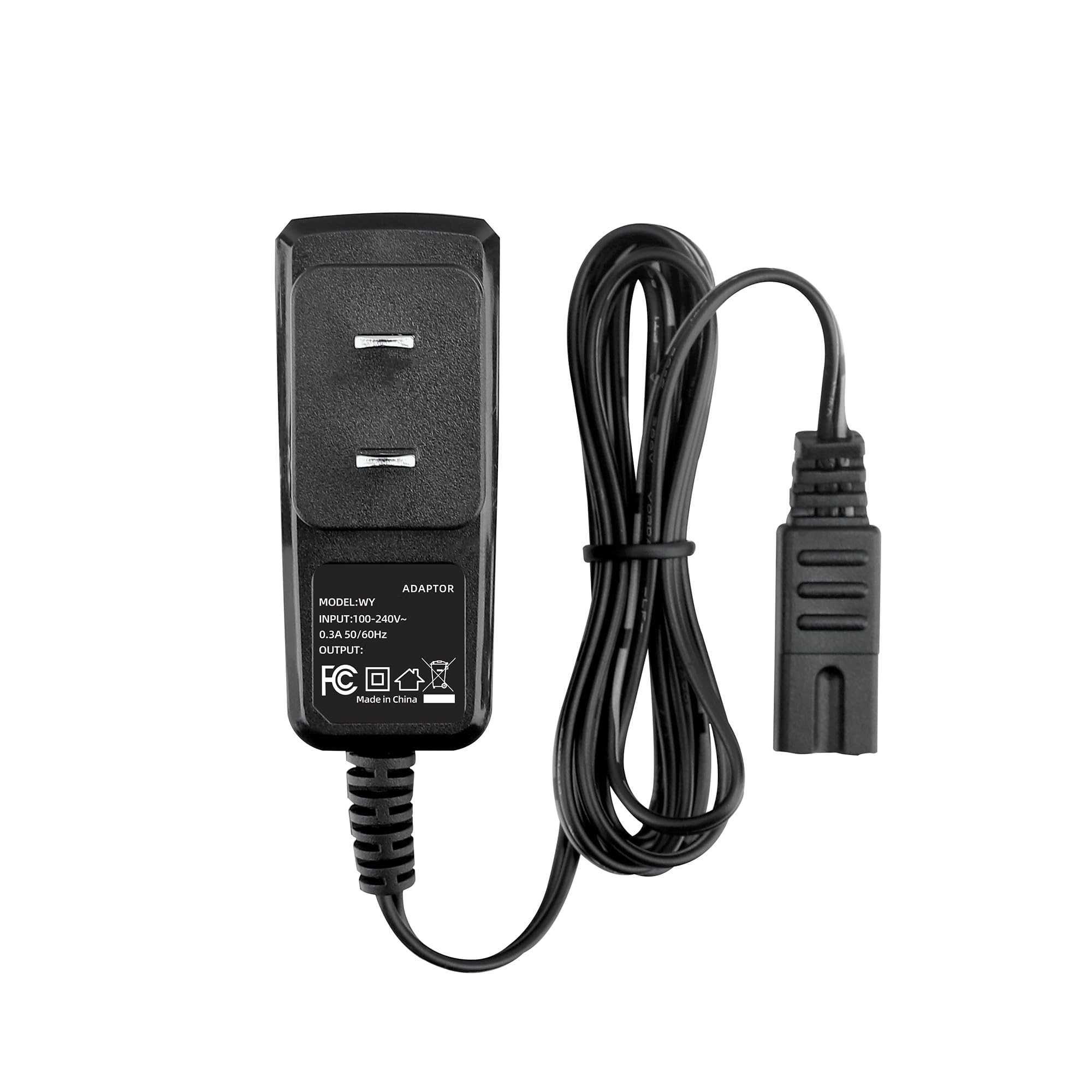 2V 1A Shaver Charger Compatible with Wahl 5 Star Shaver Shaper, 8061-100, 8786-1001, 8061, 7367, 7357, 7029, 7060, 7035, 7339, 7356, 4000 Wahl Trimmer Clipper Replacement Power Cord