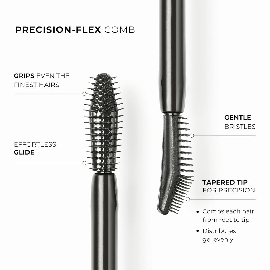 Wunderbrow Clear Eyebrow Gel - Long-Lasting Flexible Hold, Flake-Free & Zero Residue