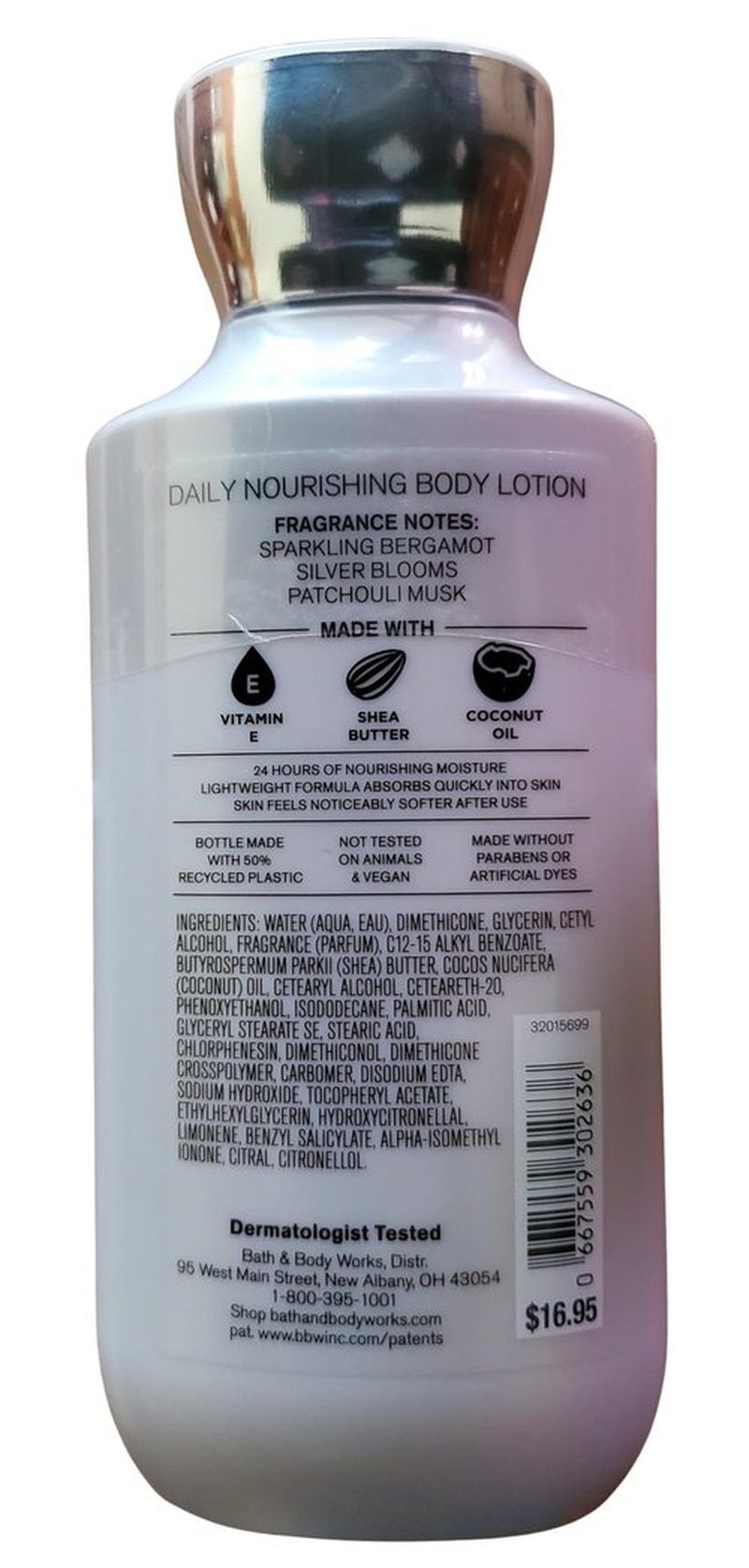 Bath & Body Works Platinum Body Lotion 8 Ounces Each Pack of 2