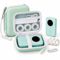 PAIYULE Case Compatible with Phomemo D30 D35 M02/ M02S/ M02 for NELKO Label Maker, for NIIMBOT for JADENS for Memoking for SUPVAN Labeler Sticker Storage Holder Tape Paper Roll (Box Only)(Green)
