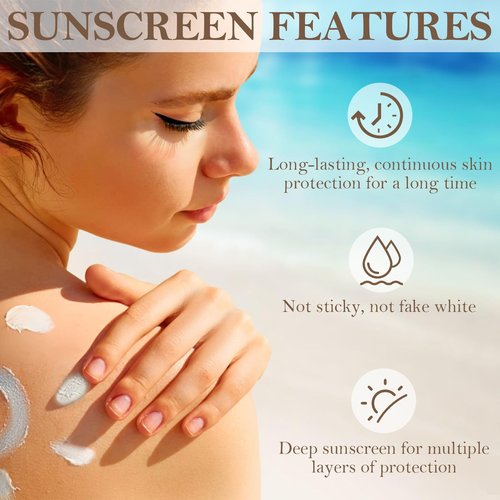 Beef Tallow Sunscreen for Face, Natural Reef Safe Sunblock for Face Body, Non Greasy Clean Travel Sun Screen Sunblock for Sunmmer Beach Outdoor Travel, 2.46 OZ