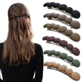 Markuii French Hair Barrettes for Women No Slip Not Easy to Break Half Up Medium to Small Hair Barrette Clips for Thin, Short or Fine Hair, 6 Pack