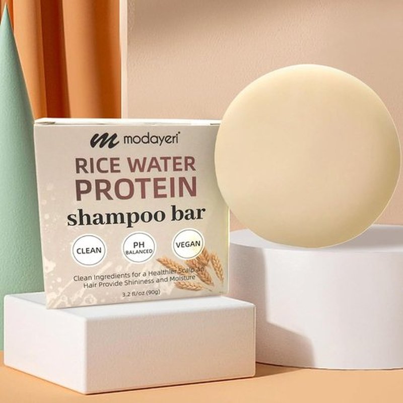 Skiennix Rice Water Shampoo Bar - Strengthening & Repairing Sulfate-Free Vegan Formula | 3.2 oz