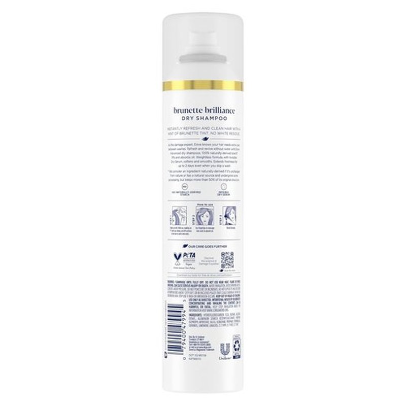 Dove Advanced Dry Shampoo - Brunette Brilliance for Refreshing & Reviving Hair - 7.3 oz
