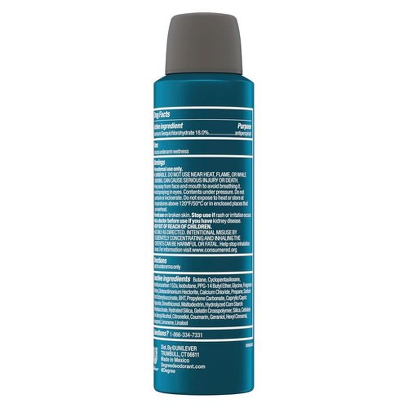 Degree Clinical Strength Antiperspirant Deodorant - Cool Rush Dry Spray | 96-Hour Sweat & Odor Protection, 3.8 OZ