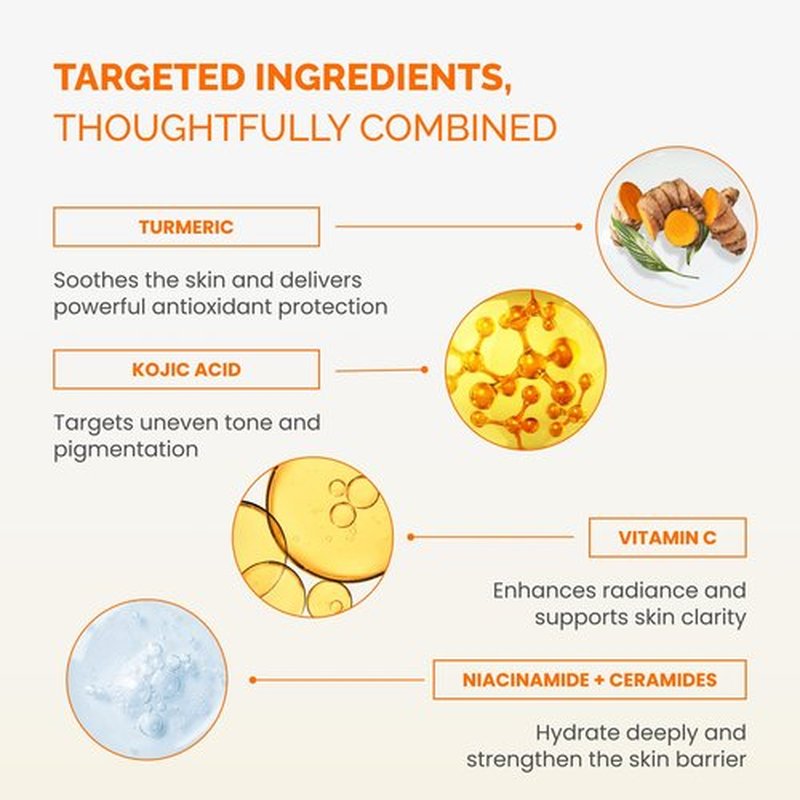 PLANTIFIQUE Kojic Acid and Turmeric Cleansing Pads – 60 Exfoliating Facial Pads for Skin Refresh – Daily Skincare Routine