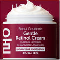 SeoulCeuticals 1% Korean Retinol Night Cream - 97.5% Snail Mucin + 2% Niacinamide Moisturizer for Face - Gentle K Beauty for Sensitive Skin 2oz
