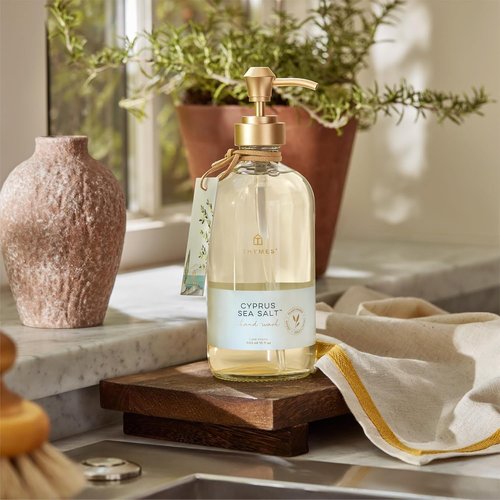 Thymes Cyprus Sea Salt Hand Wash - Refreshing Scent | 15 fl oz Bottle