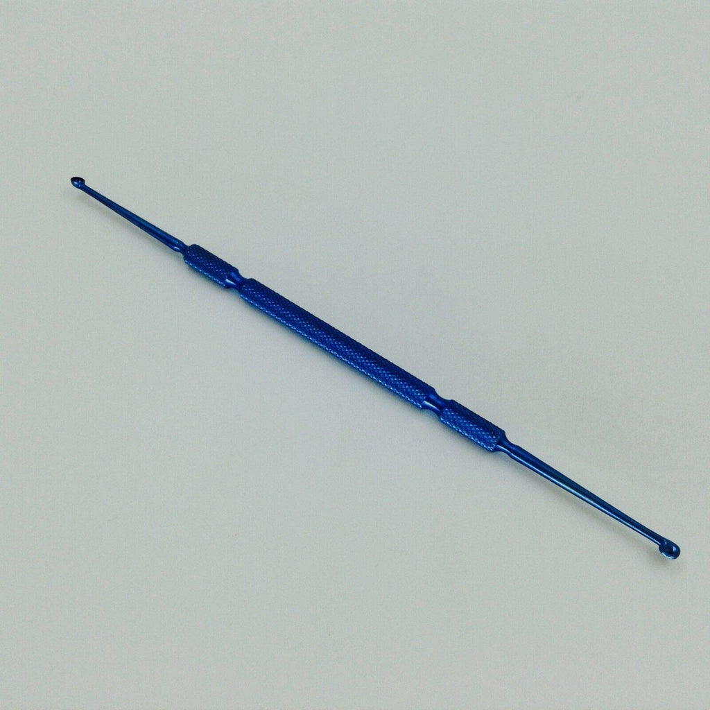 Double-Ended Titanium Chalazion Curette Micro Ophthalmic Eye Surgical Instrument