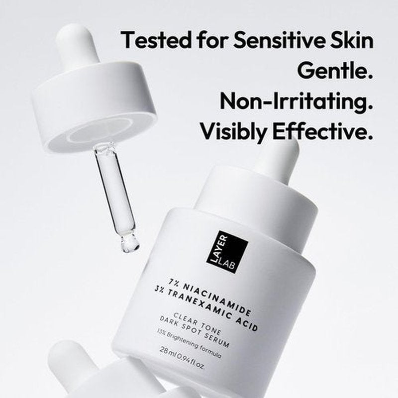LAYERLAB Niacinamide 7% & Tranexamic Acid 3% Dark Spot Appearance Serum | 13% Radiance Complex Visibly Evens Skin Tone Look | Hydrating K-Beauty Skincare 0.94 fl.oz