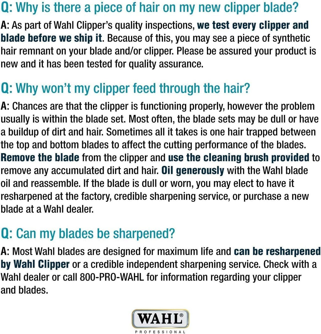 Wahl Professional Animal 10 Medium Competition Series Detachable Blade with 1/16-Inch Cut Length (2358-100)