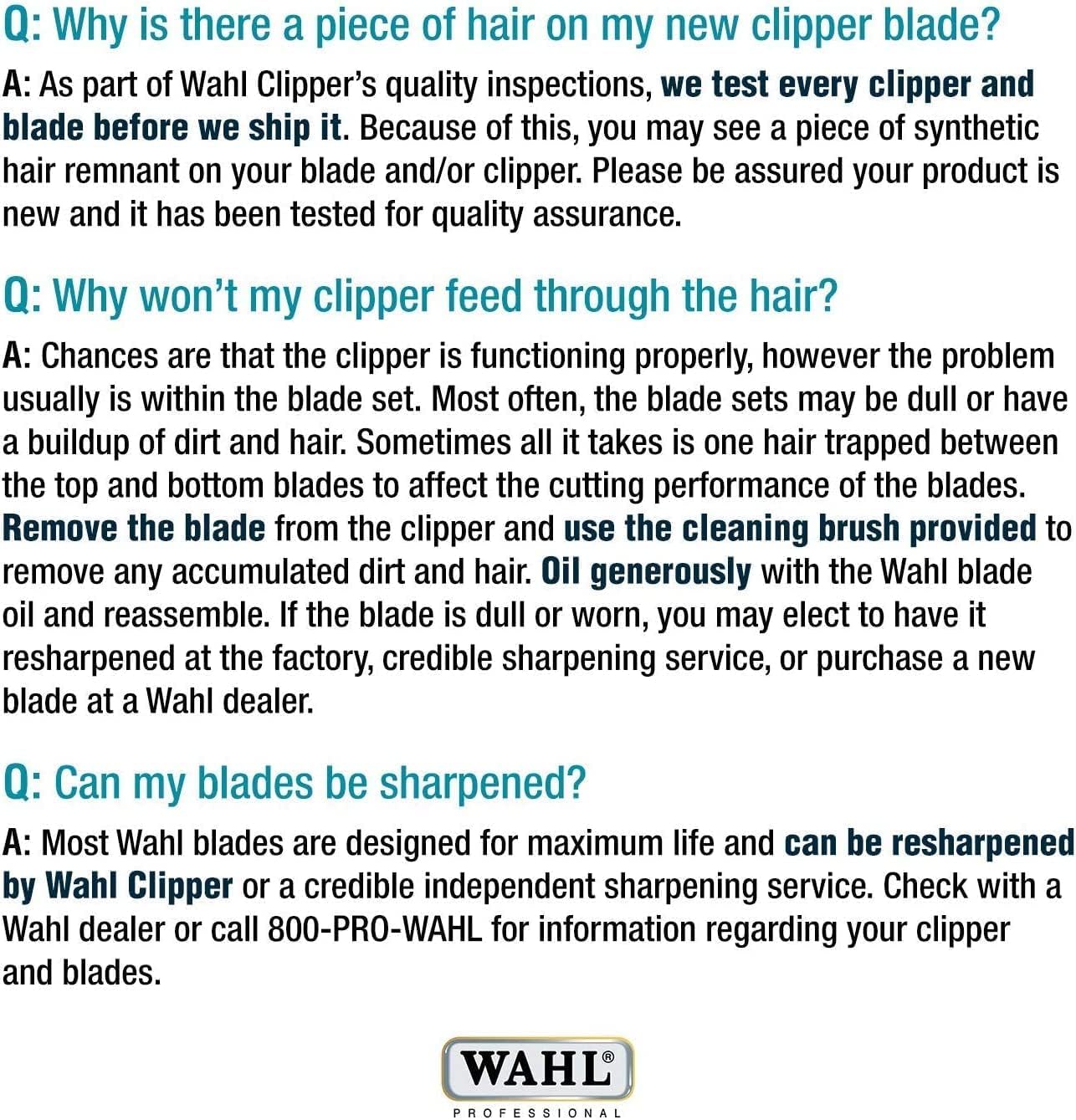 Wahl Professional Animal 10 Medium Competition Series Detachable Blade with 1/16-Inch Cut Length (2358-100)