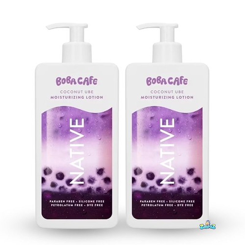 Native Coconut Ube Body Lotion - Limited Edition, Silicone-Free, 16.5 oz | Pack of 2