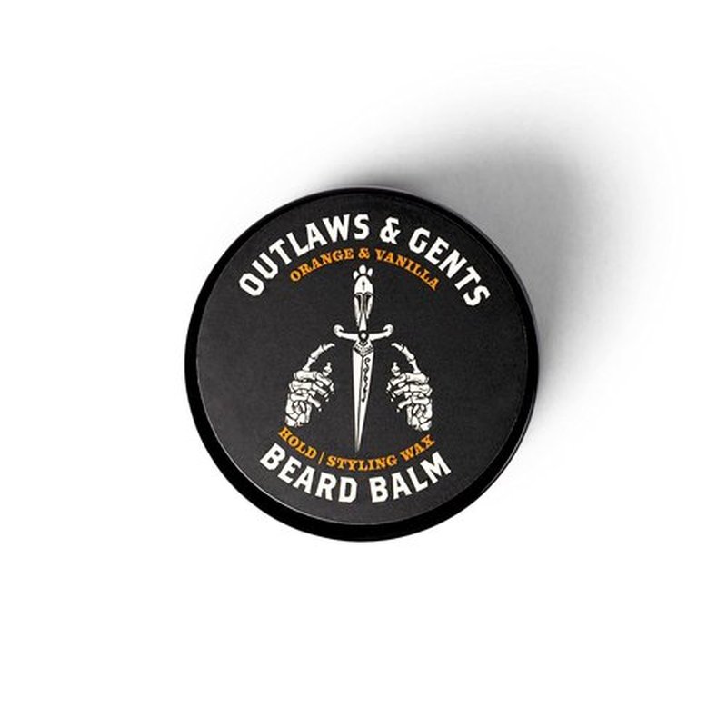 Outlaws & Gents Grooming Co. Beard Balm for Men - Natural Conditioning with Shea Butter & Argan Oil - 2 oz