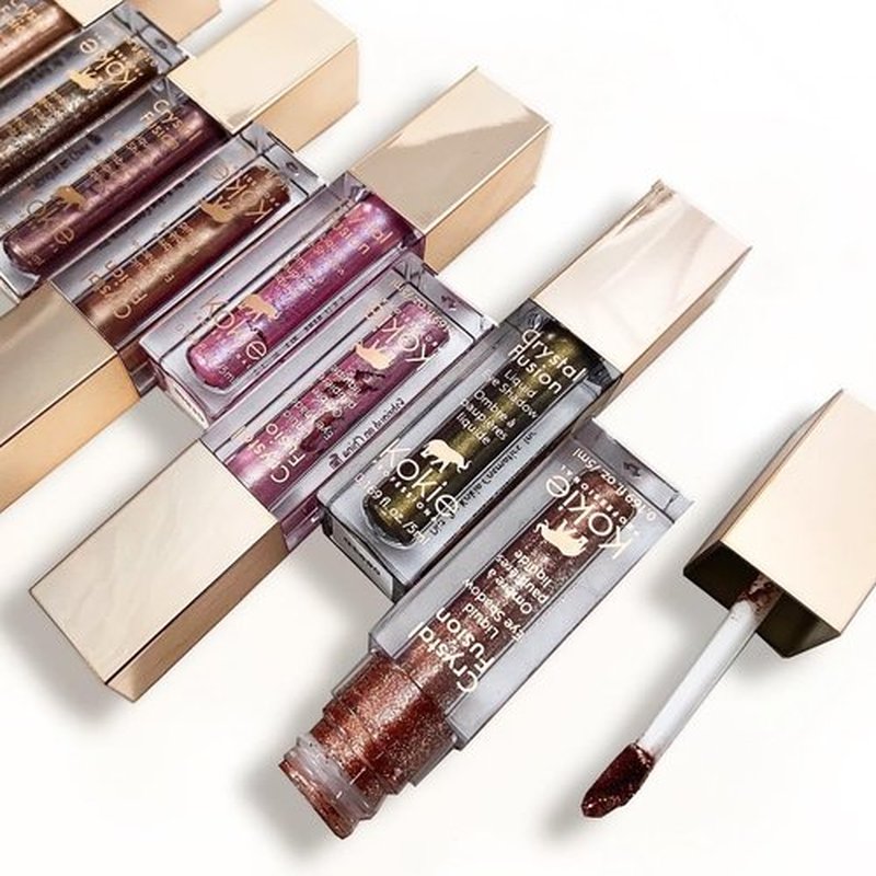 Kokie Cosmetics Liquid Eyelid Color, Celeste, Long Wear, High Shine, Dries Down Completely