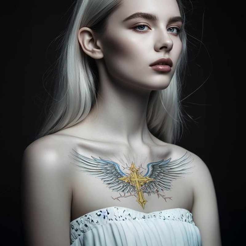 POSTA 6 Sheets Chest Large Temporary Tattoo for Women, Abdomen Waist Back Fake Tattoos for Adults, Realistic Moth Flowers Tattoo Stickers, Body Scar Cover Belly Tattoos