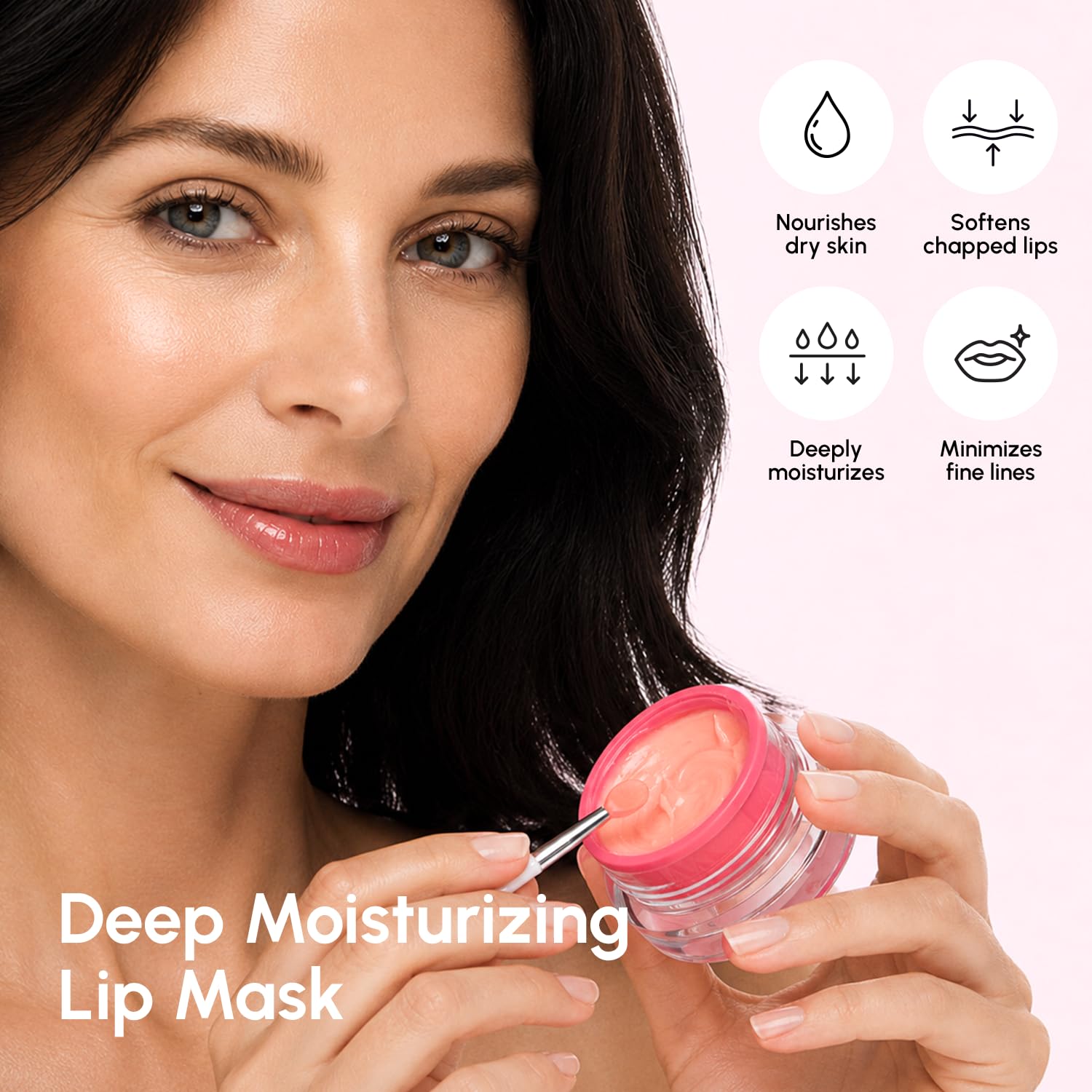 MAREE Lip Mask Overnight 2 Pack - Lip Moisturizer For Very Dry Lips - Hydrating Lip Butter Balm with Hyaluronic Acid & Collagen - Overnight Lip Treatment - Lip Sleeping Mask Repair