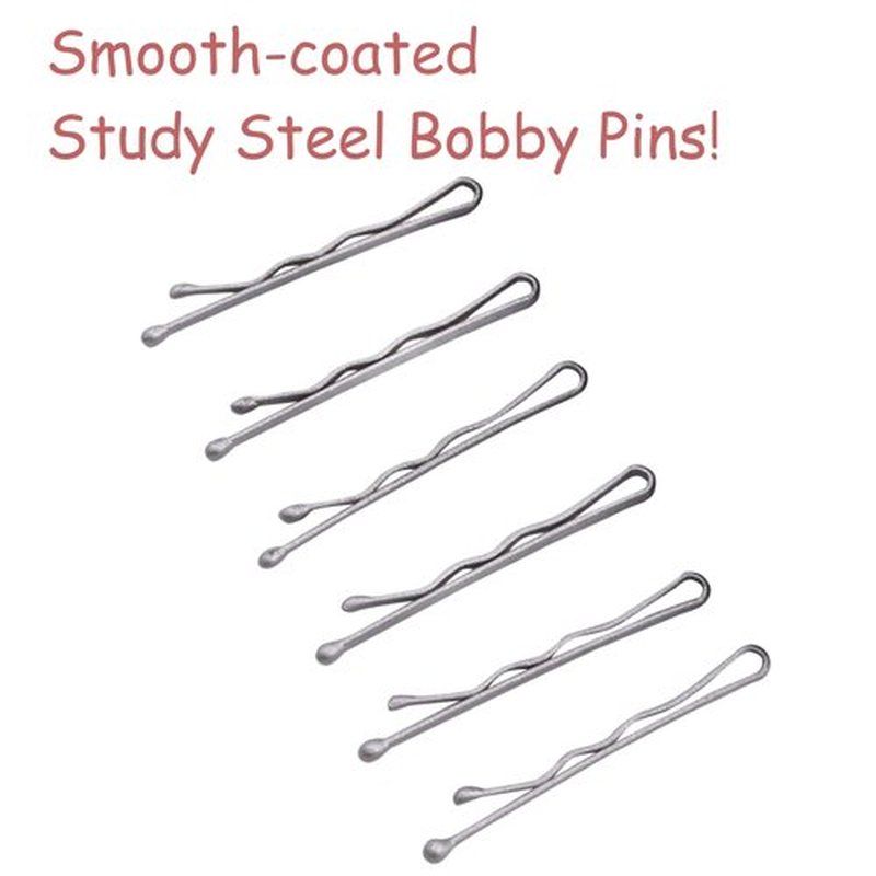 Dofash 3.5CM/1.38IN Mini Bobby Pins for Thin Hair in Box Tiny Hair Pins Decorative Hair Accessories for Women Gray Fine Hair 100 Count