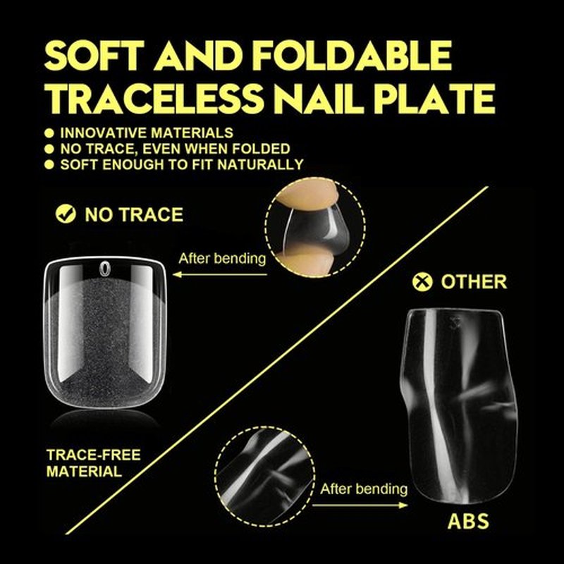 Kakufunny 120Pcs Square Press On Nails - Pre-Filed Soft Gel Full Cover Tips, Extra Short 12 Sizes, Half Matte Acrylic for Beginners, Salon & DIY at Home
