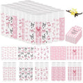 50 Pack Pink Bow Baby Shower Favors Bulk Lip Balm Girls Favors Gifts for Bachelorette Girls Bow Moisturizing Lip Care Pretty lipstick Birthday Party Supplies (pink bow)