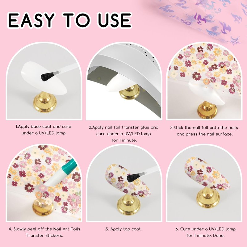 XEAOHESY 300 Sheets Nail Foils Transfer Nail Art Stickers Aurora Iridescence Gradient Marbling Holographic Laser Nail Foil Sheets Leopard Print Transfer Foil for Nails Decoration