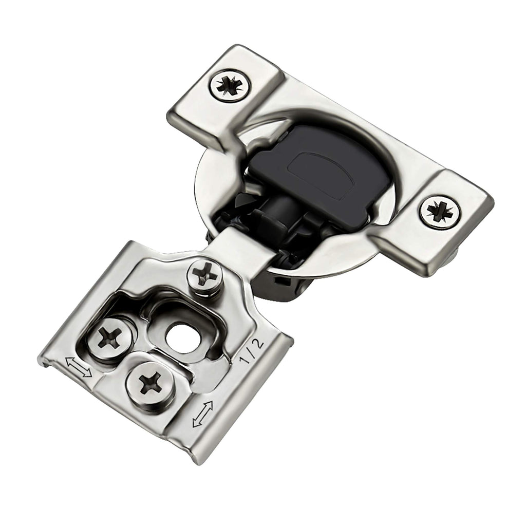 Soft Close Hinges for Kitchen Cabinet Hinges, 1/2 Inch Overlay, 60 Pack