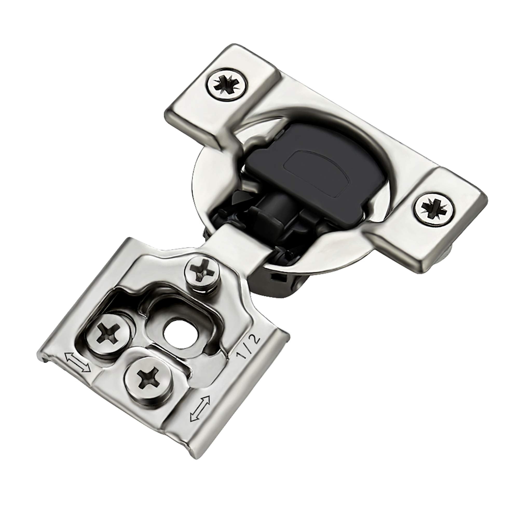 Soft Close Hinges for Kitchen Cabinet Hinges, 1/2 Inch Overlay, 60 Pack