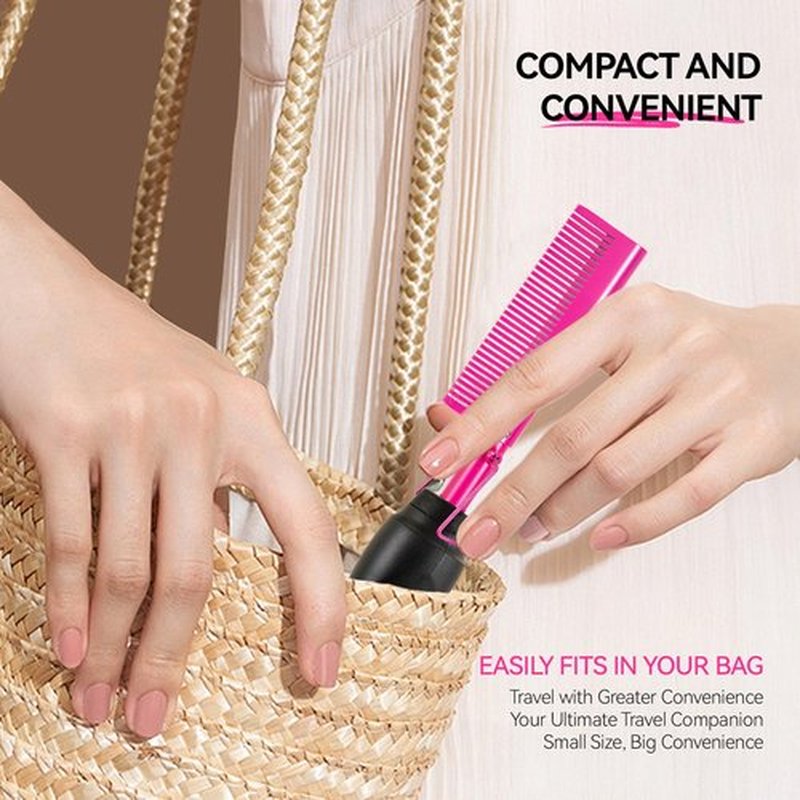 Electric Hot Comb for Wigs, Straightening Comb, Plug-In Hair Straightener for Black Hair