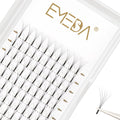 EMEDA Premade Fans eyelash extensions Mixed Tray, Long Stem Pre Made Fanned Russian Volume Lash Extensions 5D .10 d curl 9-15mm Mix Tray