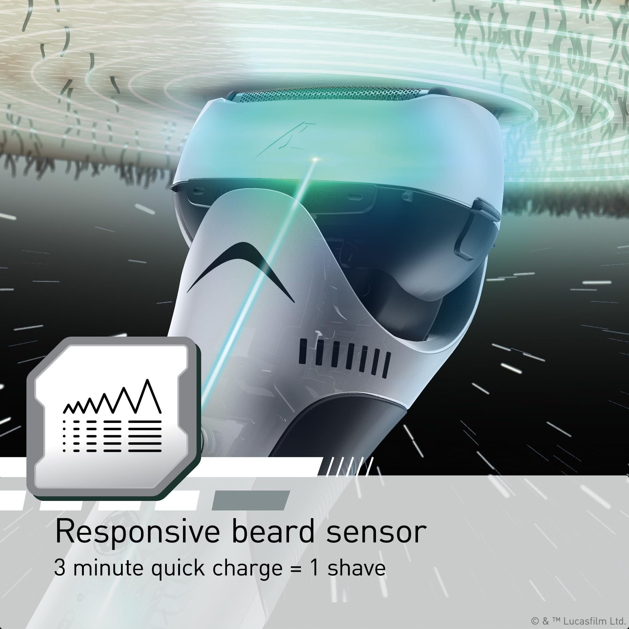 Panasonic Hybrid Wet Dry Shaver, Trimmer & Detailer with Two Adjustable Trim Attachments, Pop-up Precision Detail Trimmer & Shave Sensor Technology,