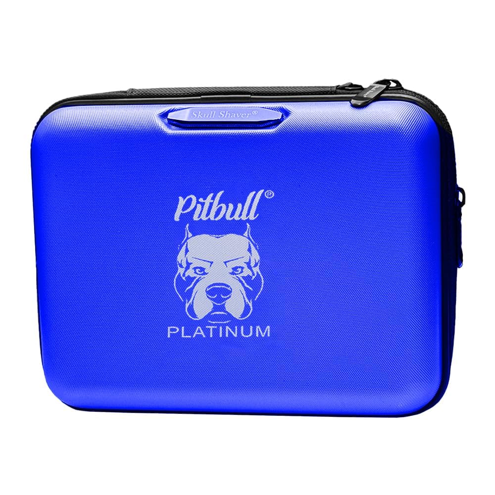 Skull Shaver Deluxe travel case; Spacious and sturdy; best accessory for travel (blue)