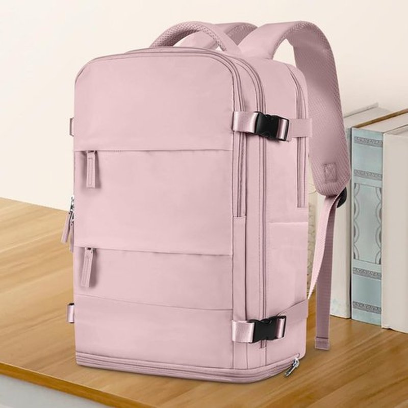 Coowoz Travel Backpack - Waterproof Hiking Backpack for Men & Women | Casual Daypack (Pink/Purple)