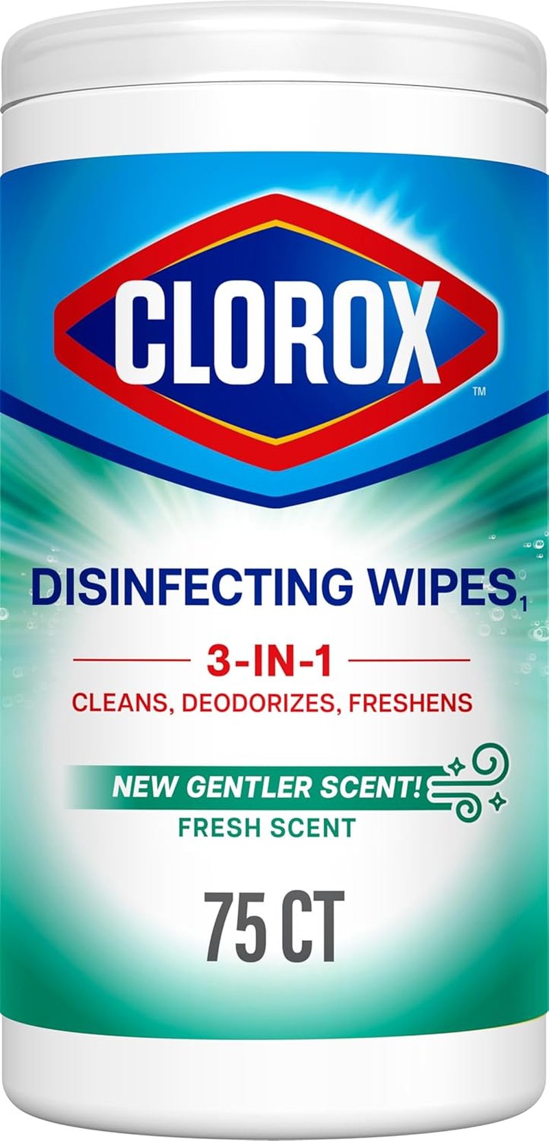 Clorox Disinfecting Cleaning Wipes - Fresh Scent, Bleach-Free, 75 Count