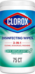 Clorox Disinfecting Cleaning Wipes - Fresh Scent, Bleach-Free, 75 Count