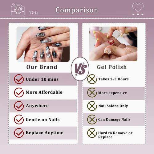 Hantyer Squoval Press On Nails, Handmade Soft Gel Nude Pink Glossy Fake Nails with Iridescent Glitter Sheen, Shimmer Jelly Design Full Cover Reusable False Nails 10PCS Kit (Size S)