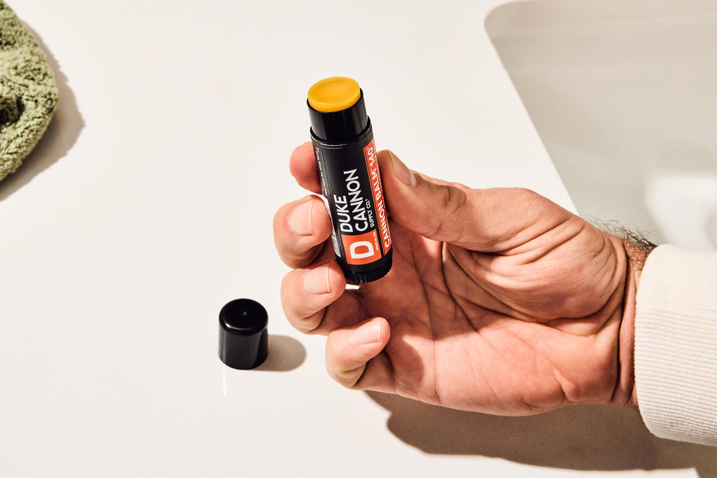 Duke Cannon Supply Co. Lip Balm for Men - Blood Orange - Tactical Lip Balm for Men,long-lasting sun protection - SPF 30, 0.56 oz