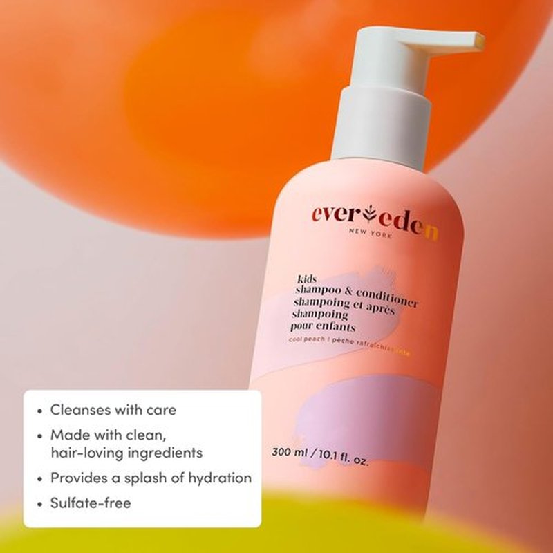 Evereden Kids Shower Essentials Set - 2-in-1 Gentle Shampoo & Conditioner + Cloud Body Wash | Vegan Skin Care for Toddlers