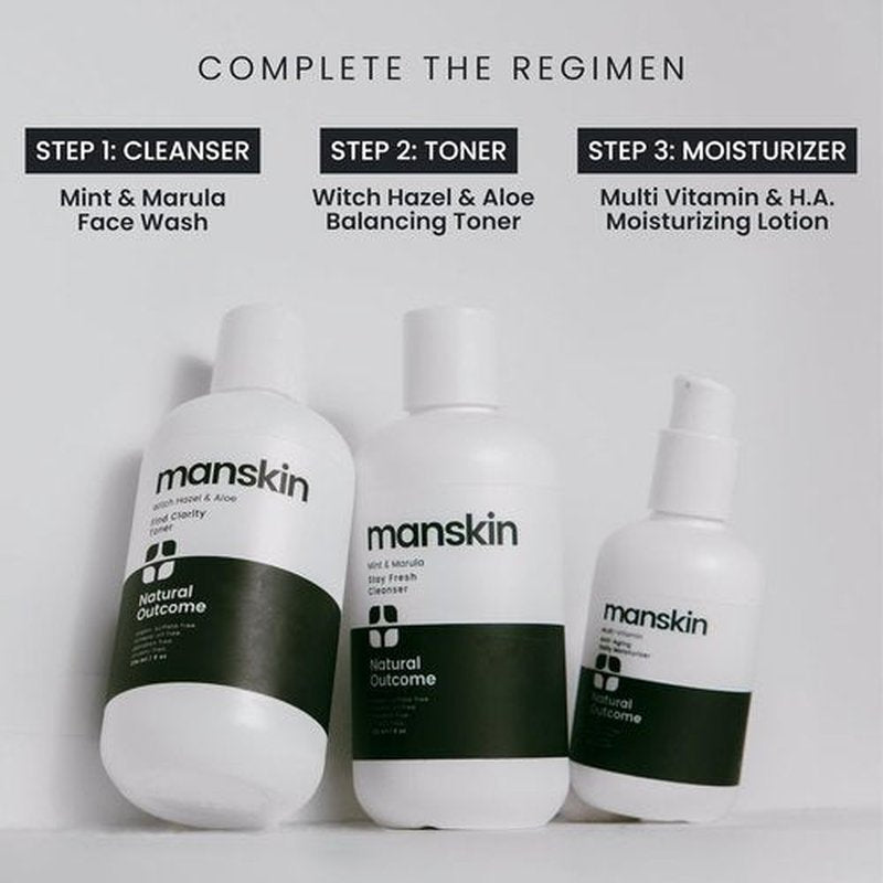 Skiennix Men's Face Cream Moisturizer - Natural Anti-Aging Daily Skincare Kit (4 Oz)