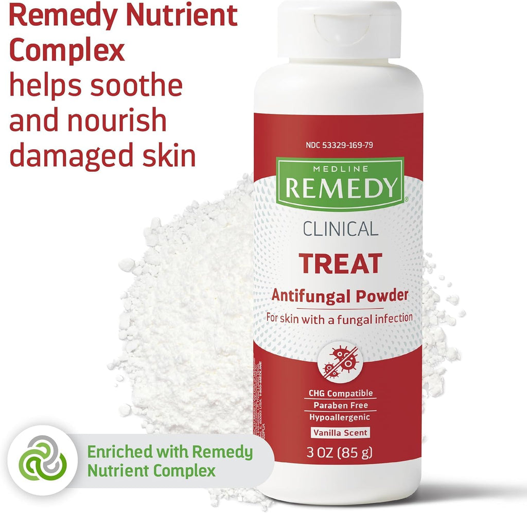 Medline Remedy Antifungal Powder, Phytoplex, 3 oz (Pack of 1)