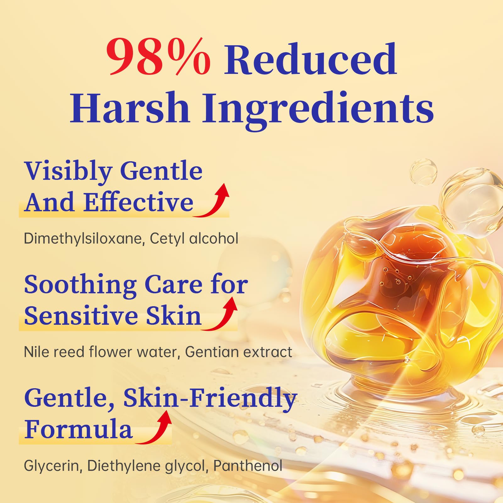 Facial Hair Removal For Women, Painless & Gentle Hair Removal Cream | Chin | Upper Lip | Cheeks for Sensitive Skin (5 Min, 7 Days) - 1.69Fl Oz