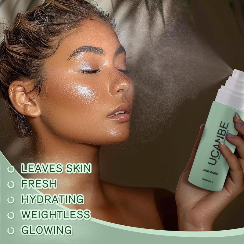 UCANBE Makeup Setting Spray - Hydrating Dewy Finish Face Mist for Long-Lasting Glow | 3.38 fl oz