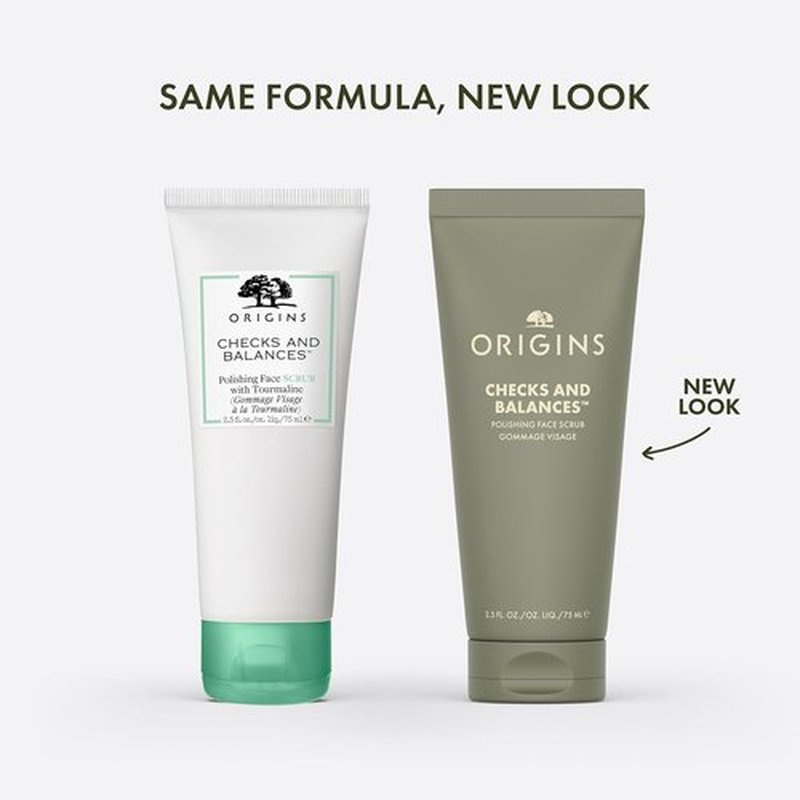 Origins Checks and Balances Polishing Face Scrub - Gently Exfoliates & Minimizes Pores | 2.5 Fl Oz