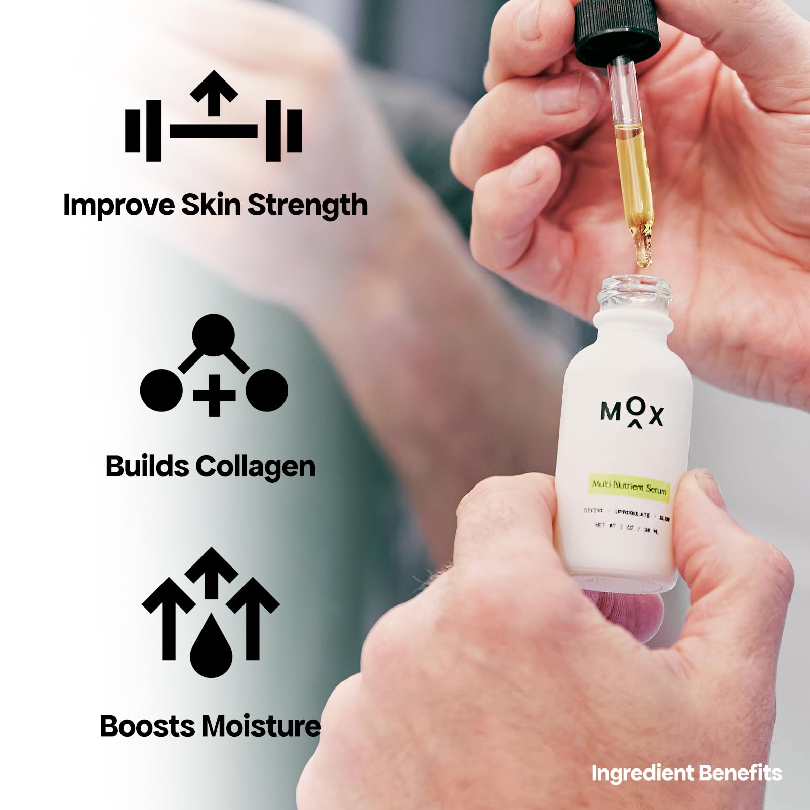 Mox Skincare Super Set Face Care Kit (3pk) | Peppermint Face Cleanser + Multi Nutrient Serum + Mineral Hydrating Mist | Hydrate, Exfoliate, Glow.