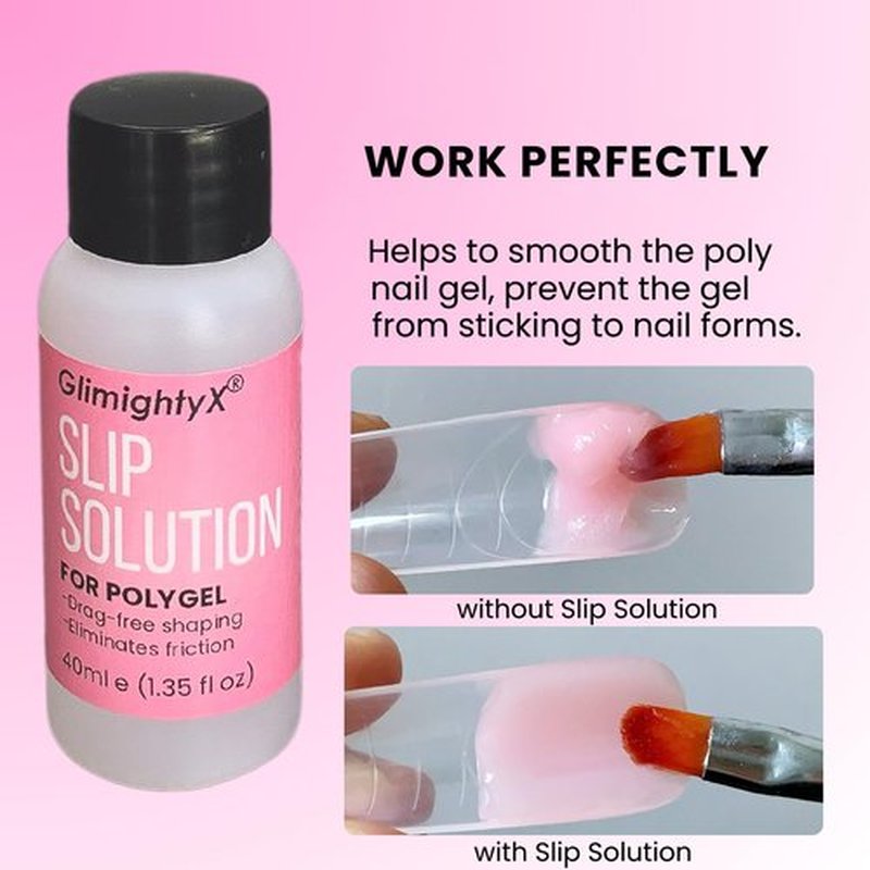 Polygel Nail Forms Kit for Toes,GlimightyX Reusable Toenails Dual Forms for Polygel with 1.35oz Nail Slip Solution Anti-Stick,with Dual-Ended Brush,Nail File and Nail Clips,12 Sizes 120Pcs