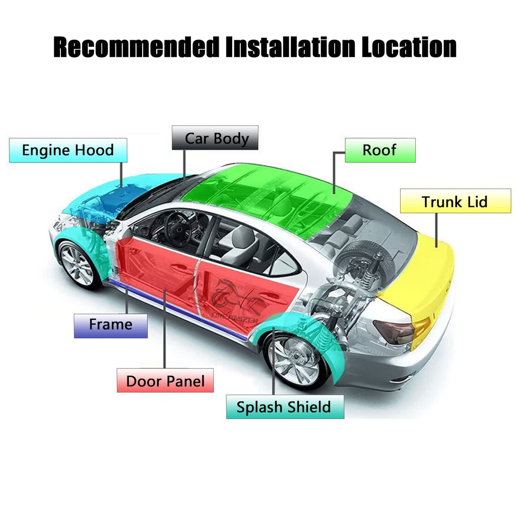 DREAMIZER 393mil(10mm) 21sqft Car Heat Sound Deadening Insulation Mat Automotive Sound Deadener Noise Insulation and Vibration Dampening Material for Auto Hood Engine Roof Door and Trunk with Roller