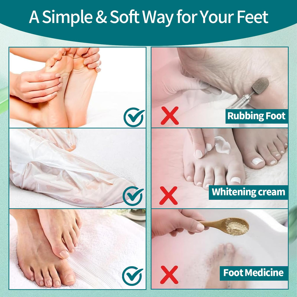 5 Pack Moisturizing Foot Mask,Hydrating Foot Masks for Dry Cracked Feet,Moisturizing Socks Dry Skin Moisturizer for Soft and Smooth Touch Feet,Foot Care Spa Gifts for Women Men Fathers Day Gift