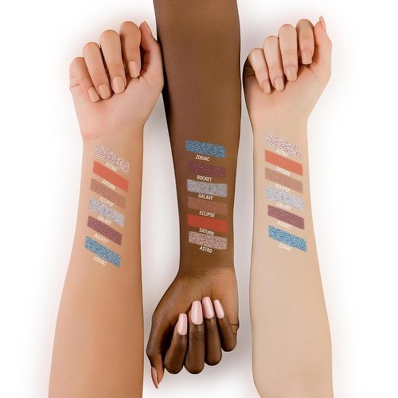 Formula Z - Cosmic Glitz Eye Shadow Palette | Longwearing, Richly Pigmented Glitter Shades - 1 Pc